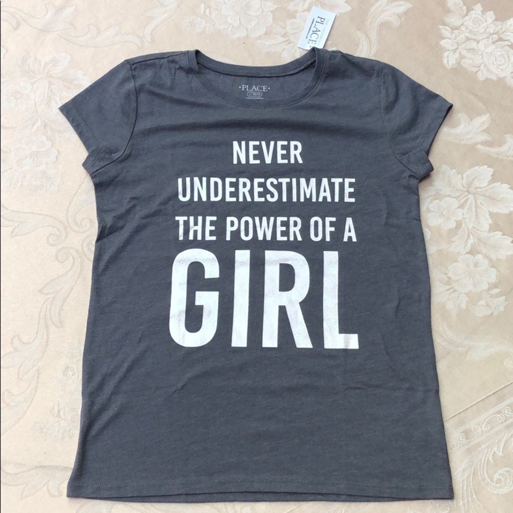 Children’s Place Charcoal Gray Tee - Picture 1 of 2